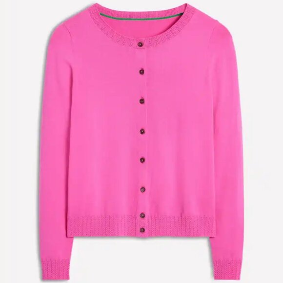 NWOT Emilia Cotton Crew Cardigan - Picture 2 of 8